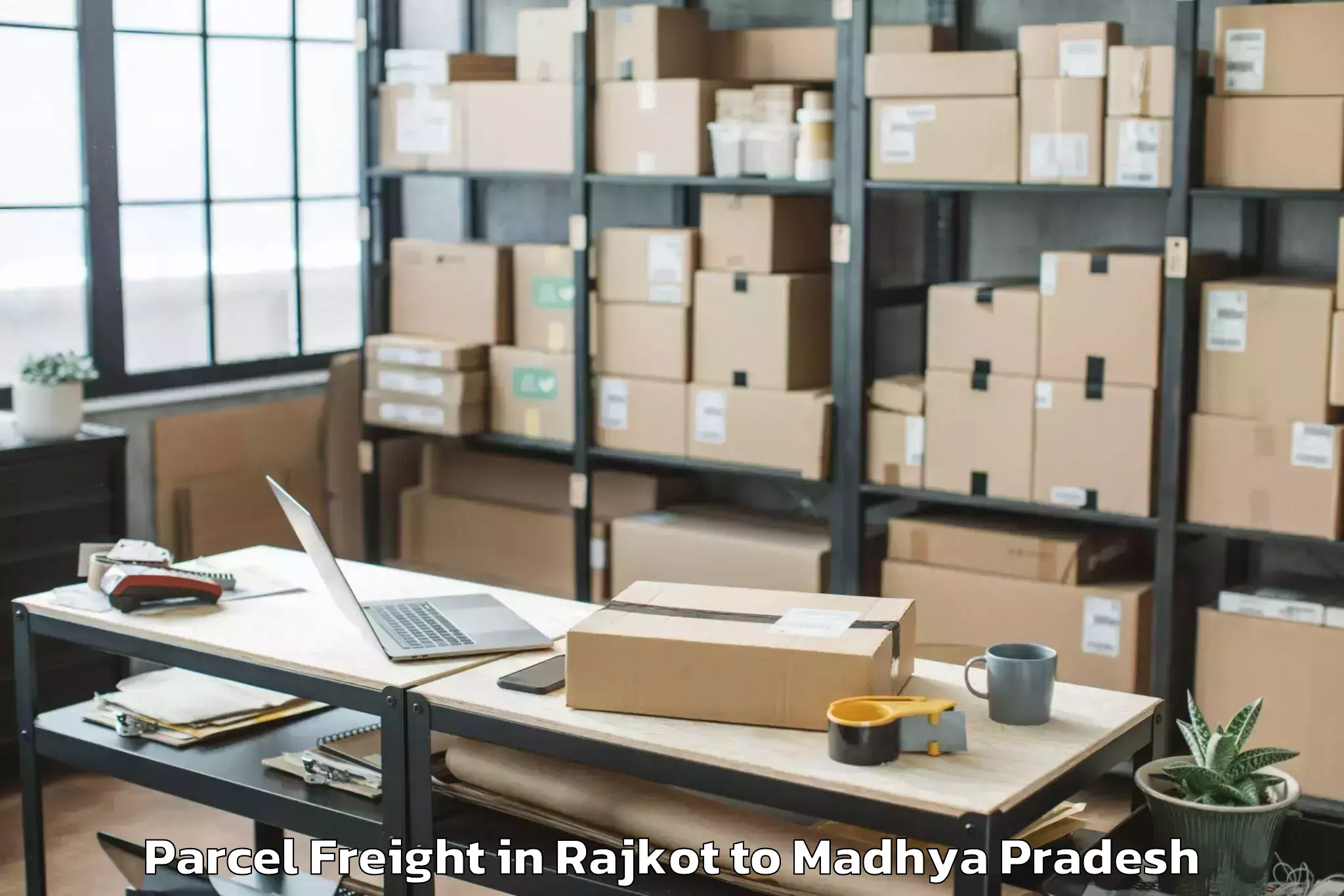 Hassle-Free Rajkot to Morena Parcel Freight